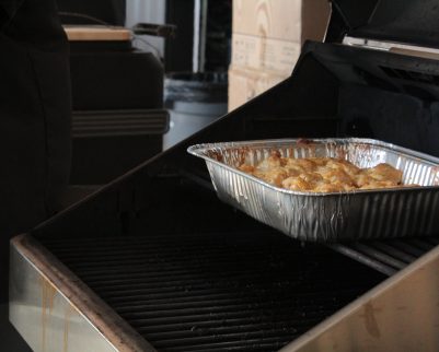 grilled sidesish on a gas grill