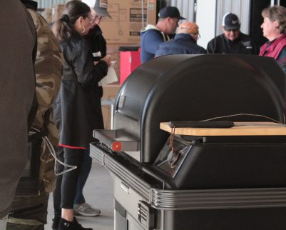 grill and people