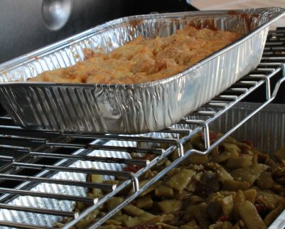 sidedishes on a grill