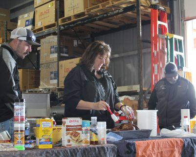 sheryl valentine teaching cooking class at outdoor chef in lubbock tx
