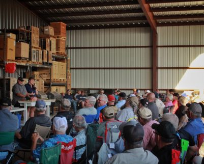 men watching a cooking class at outdoor chef in lubbock