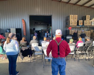 steak class participants at Outdoor chef