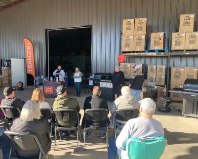 steak class participants seated